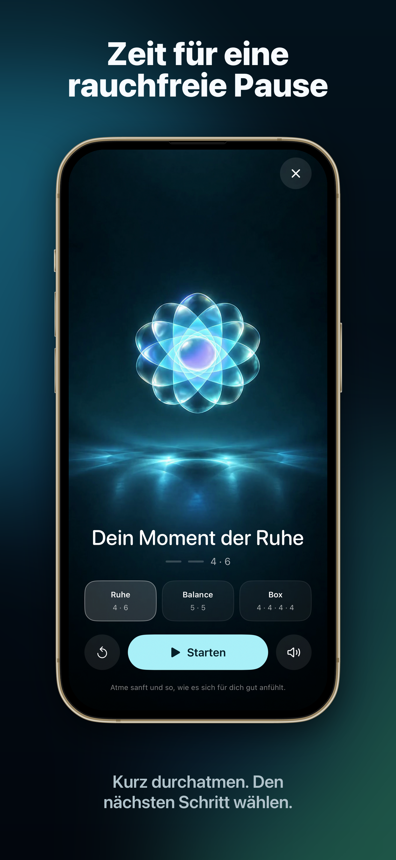 DrugFree Marketing-Mockup mit iPhone-Ansicht