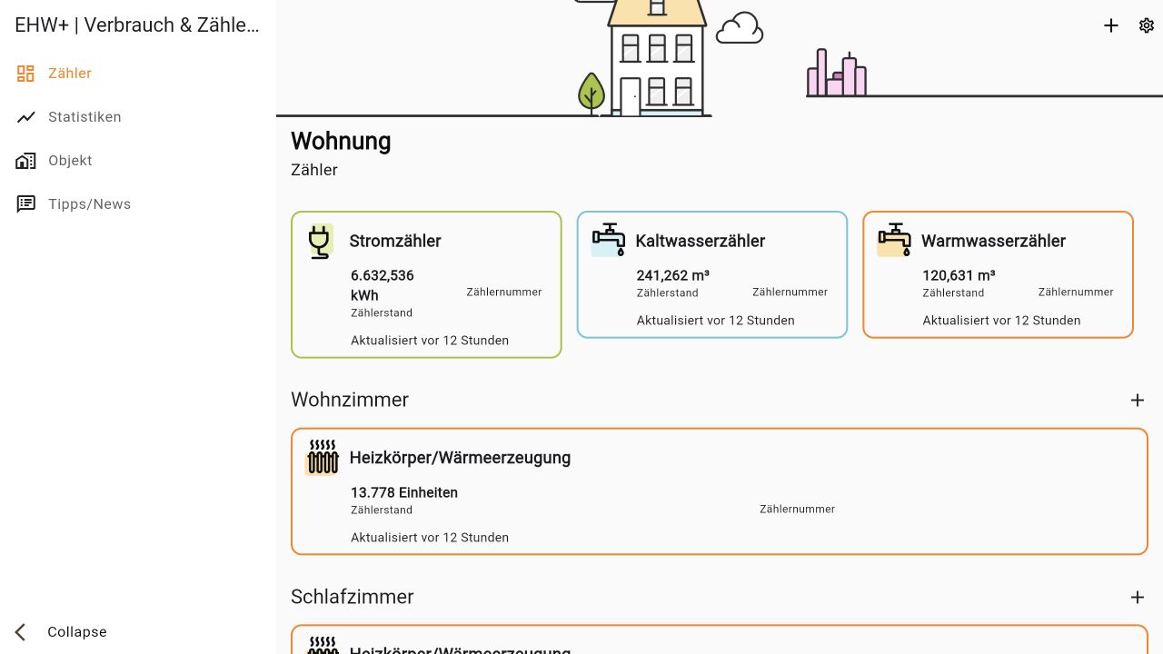 EHW+ aktuelle Web-App-Demo